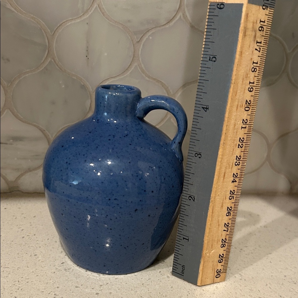 Hand Crafted Deep Blue Ceramic Jug - Picture 12 of 14